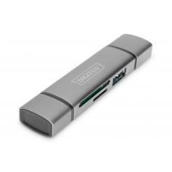 Digitus Dual Card Reader Hub USB-C / USB 3.0, OTG